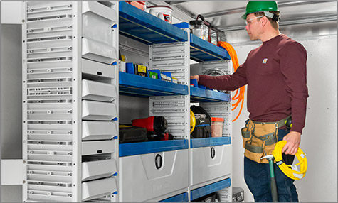Ford Mini-Mover Pro Masterack SmartSpace Systems Heavy-duty Sliding Drawers Hold-Up to the Rigors of Daily Use