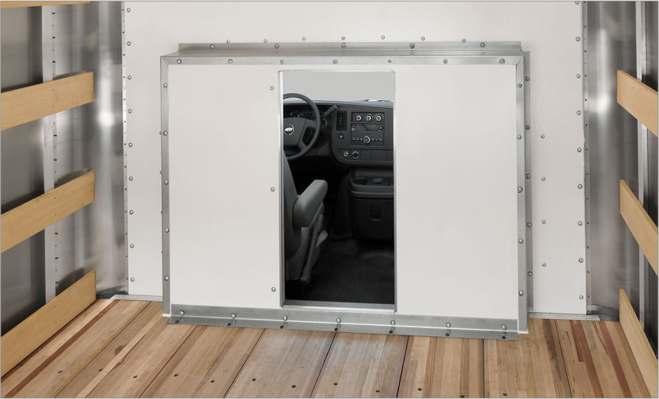 GM CityMax Optional Open Recessed Bulkhead Cargo Access Door